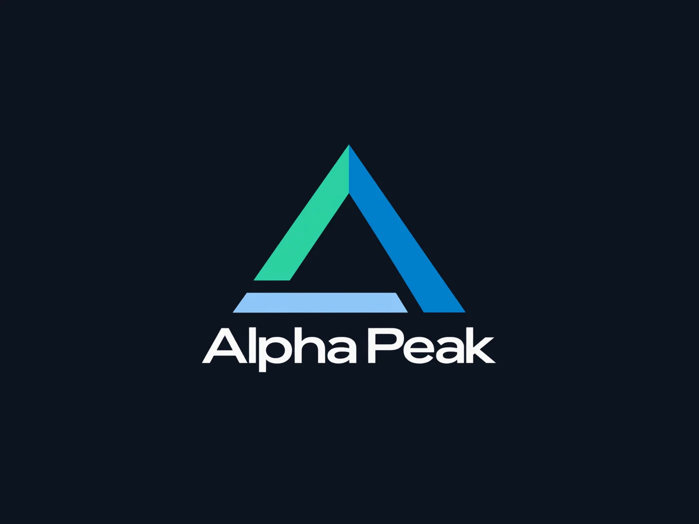 Alpha Peak logo, vector version