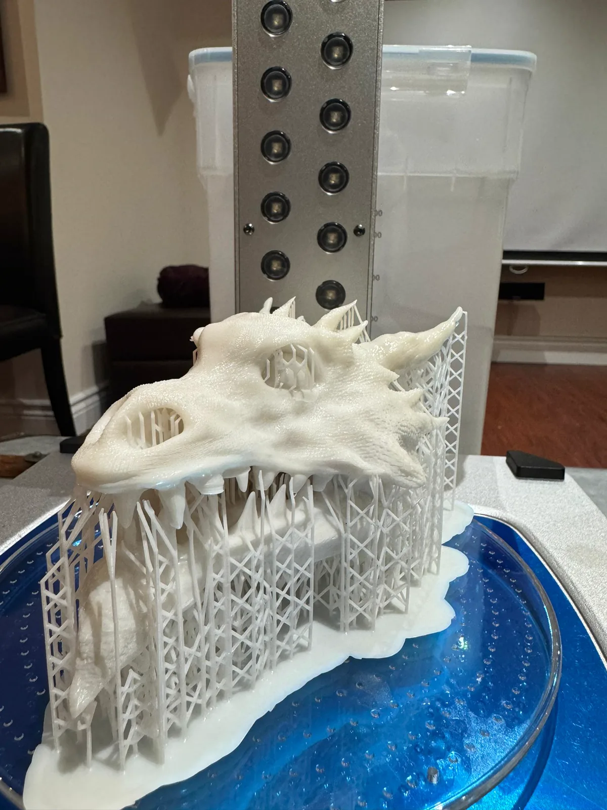 Dragon head, fresh off the printer