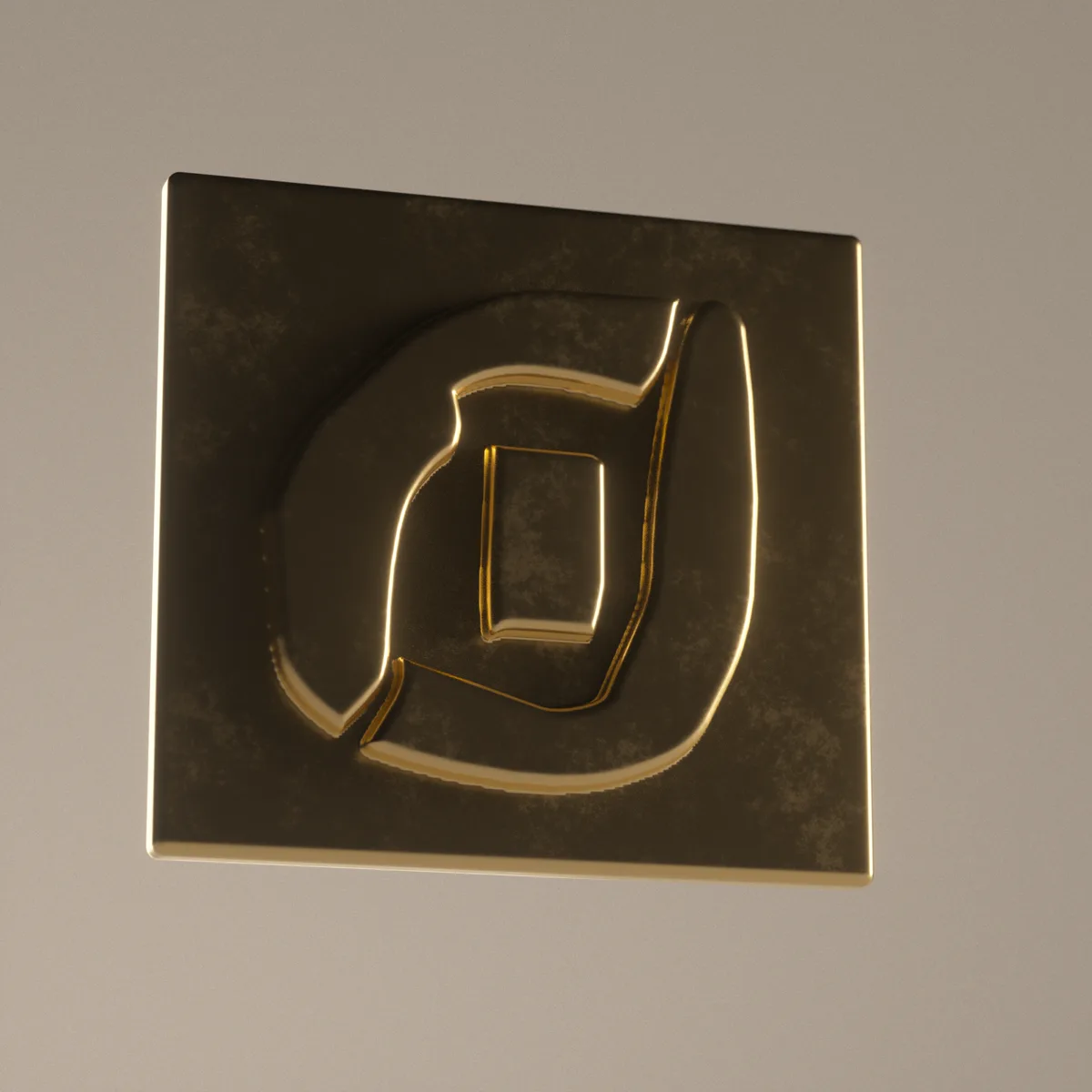 Insignia with gem