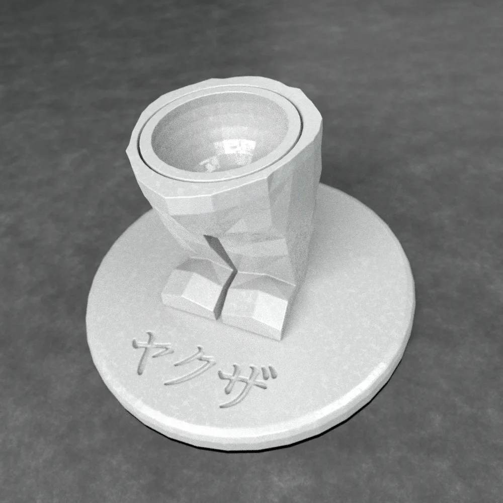 Yakuza Bear, engraved base