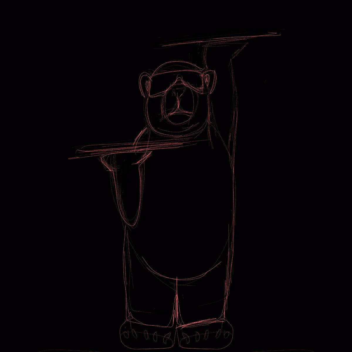 Yakuza Bear, sketch