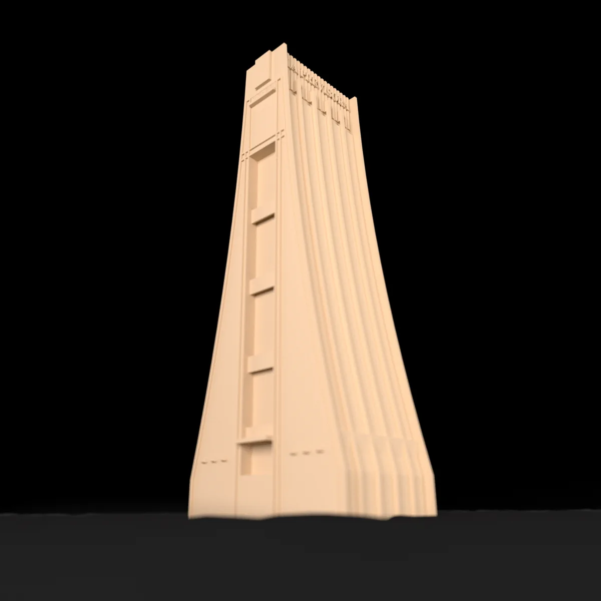 La Previsora tower, detail